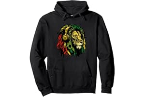 RASTA REGGAE ROOTS Rasta Reggae Lion Of Judah Jamaican Pride Reggae Music Lover Pullover Hoodie