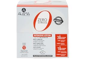 Alama Professional Zero stressampuller mot håravfall, stärkande ampuller mot håravfall, för sprött, svagt, sprött hår, dermat