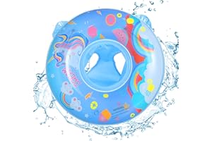 IDOTA Koło do pływania dla niemowląt, pomoc do pływania z siedziskiem dla niemowląt, jednorożec, kółka do pływania dla dzieci, 12 miesięcy do 36 miesięcy