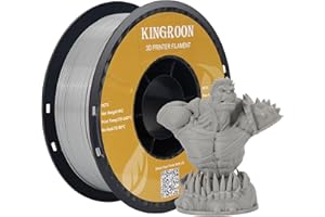 Kingroon Filament PLA do drukarki 3D (kwas polimlekowy, szary PETG)