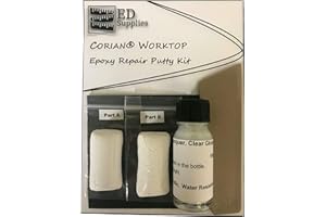 ED SUPPLIES Corian® Worktop Epoxy Repair Putty Kit - Repairs Chips, Cracks & Defects. (White)