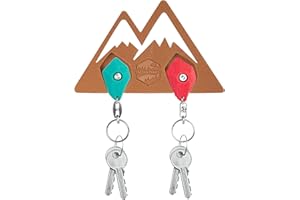 SEVEN PEAKS LIVING ON THE TOP EXPLORING THE WORLD Pack Colgador de Llaves Climber (Con Llaveros) (Marron con Llaveros)