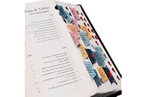 v2croft Bibelreiter mit Blumenmuster, 66 Index + 34 Blanko-Lesezeichen