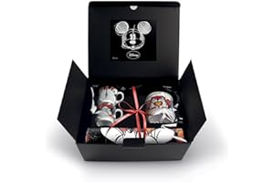 Egan Service - Juego de 2 tazas de café apilables Mickey con azucarero y mantel