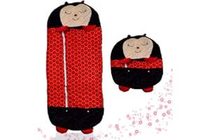‎YOUR LIVING ART Schlafsack, 2-in-1-Kuscheltier-Schlafsack, zusammenfaltbarer Tierschlafsack mit Kissen für Kinder, weiches Material & waschmaschinenfest, Plüschtier, Geschenk für Jungen und Mädchen