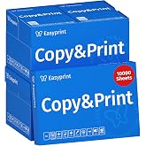 Easyprint Multi-Purpose Paper for Printer, Folios A4, 10,000 Sheets, 20 Packs of 500, Bright White CIE 160, PEFC