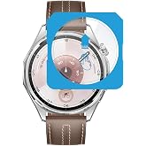 Teknoft Huawei Watch GT6 46mm i&ccedil;in 2'li Paket (2 Adet) Kolay Kurulum Otomatik Hizalama Aparatlı Şeffaf 9H Sertliğinde Ger&ccedil;ek 