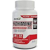 Nutrija Yohimbine HCL 2.5mg [Strength & Potent Fat Burner] - 60 Capsule