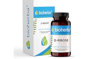 ‎BIOHERBA R BIOHERBA D-Ribose 540 mg, 100 Kapseln – Vitalitätsformel mit Vitamin B6 zur Förderung des Energiestoffwechsels, Stärkung des Immunsystems & Nervenfunktion, PZN 17189881