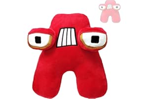 HODOFICE Alphabet Lore Plush Animal Toys Cartoon Cute Funny Educational Letter Stuffed Doll Development for Gift Giving Fans for Kids and Adults Christmas Stocking Stuffers Birthday Supplies for Boys Girls (A)