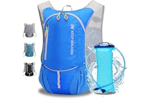 WLZP Mochila de hidratación con 2L Bolsa de Agua,Correr al Aire Libre Ciclismo Ciclismo Senderismo Escalada Esquí Caza Bolsa, Mochila de Agua con hidratación para Hombres y Mujeres