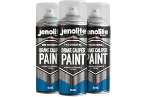 JENOLITE Pintura para pinza de freno | AZUL| Restaurar y transformar pinzas de freno de automóviles | 3x400ml | RAL 5017