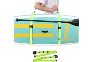‎PPXIA PPXIA Surfboard Tragegurt Paddelboard Carry Strap, Schultergurt für Surfbretter, Paddleboards, Longboards, Kajak, und Kanu, SUP Board Zubehör Tragegurt mit Paddelhalter
