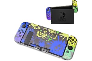 CHIKIXSON Funda Switch, Splatoon 3 Funda para Switch, Estuche Duro Carcasa Switch, Azul