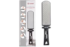 GANZO Firebird ProSharp Wielofunkcyjna diamentowa ostrzałka ceramiczna ze stali wolframowej - Dwustronny kamień - Zewnętrzna ostrzałka do noży polowych - Narzędzia spiczaste Mikro temperówka