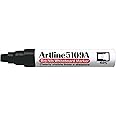 Artline EK-5109A Big Nib White Board Chisel Tip Point Marker, Pack of 2 (Black)