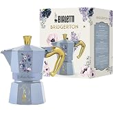 Bialetti Moka Express Bridgerton 3 Cup Anti-scald Handle Non Induction 3 Cups (130ml) Aluminium Sky Blue