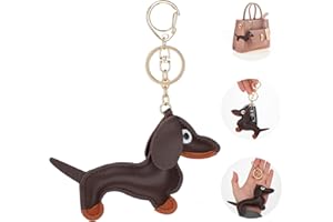 Giantree Skórzany Jamnik Brelok, Jamnik Brelok Torba Wisiorek Breloczek Uroczy Szczeniak Pies Charm Prezenty