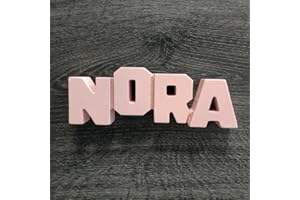 Framan MDF Personalizado con Nombres, Letras de Madera Decorativas con Nombres de Chico o Chica (Nora)