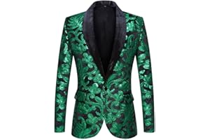 PYJTRL - Giacca da Uomo con Paillettes Lucide