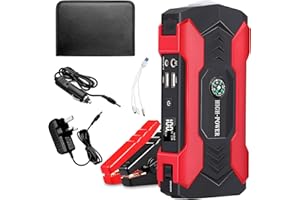 NCTOBEROWS Car Jump Starter Power Pack (up to 6.0L Gas Or 4.0L Diesel), 1500A Peak Portable Car Battery Booster Jump Starter 12V Emergency Portable Battery Jump Starters with LED Flashlight & LED Display