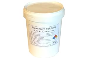 TRUSTLEAF 2kg (2x1kg) Tub Aluminium Sulphate 17% Iron Free Alum Al2(SO4)3