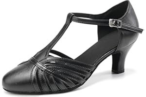 RUYBOZRY Latein Tanzschuhe Damen Glitzernde Geschlossene Zehenschuhe Lateinische Tanzschuhe Salsa,Modell YCL259