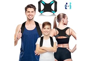 CHIMOO Correcteur de posture,Réglable Redresseur de Dos Respirant Posture Correcteur Dos Correcteur de Posture Femme et Homme Ceinture Dorsale Homme Ceinture Dos pour Maintien Du Dos,Du Cou et Des éPaules