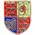 Queen's Royal Cypher Standard Flag Military Enamel Lapel Pin Badge