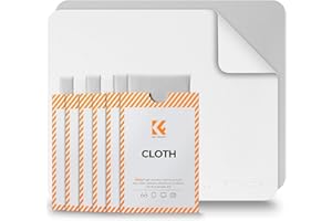 K&F CONCEPT Panni in Microfibra per Obiettivi, Occhiali, Schermi e Tablet • 6 Pezzi (15x18 cm)