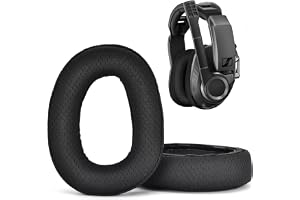 XBERSTAR GSP 670 öronkuddar ersättning öronkuddar för Sennheiser GSP 670, 500, 600 hörlurar (svart, proteinläder + minnesskum