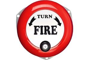 VIGIL Manual Rotary Fire Alarm Bell - Fire Alarm Bell for Indoor and Outdoor Use - Up To 60dB Sound - Effective Up To 35 metres