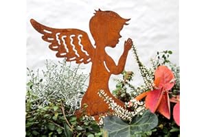 ‎LB H&F LB H&F Trauerdekoration Grabschmuck Grabengel Metall für Gestecke Grab zum stecken - Grabdeko (Engel)