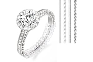 AURUM AND ADORN Ring Adjuster for Loose Rings - Ring Tightener - Invisible Ring Sizer Guards for Women and Men - Fit Almost Any Band Width