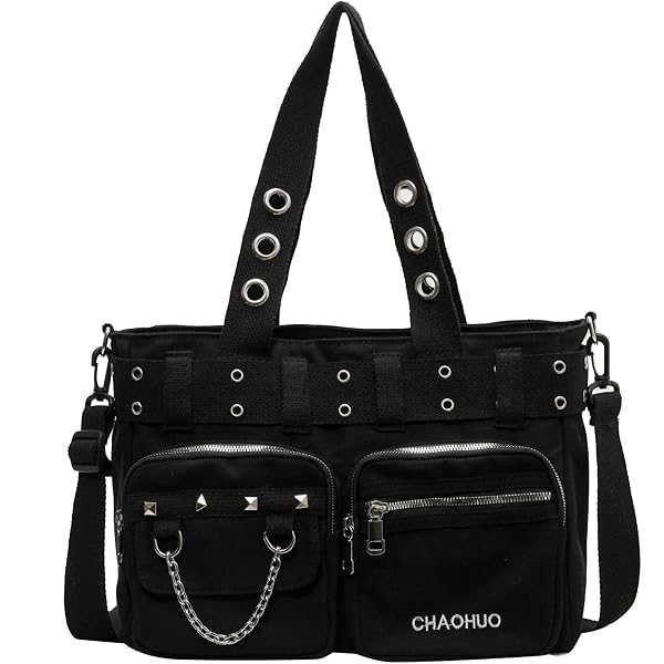 Shoulder Canvas Bags from Banned with Zipped Main Pocket