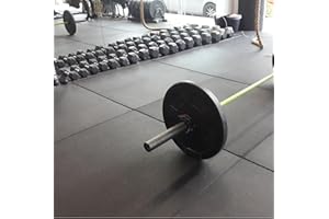 Cannons UK 20mm Flatline 1m x 1m x 20mm Commercial Rubber Gym Flooring Garage (10 square metres)