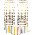MATICAN Paper Ice Cream Cups - 50 Count 9 Oz Disposable Dessert Bowls for Hot or Cold Food
