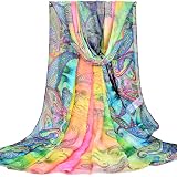 QBSM Damen-Schal Aus Flachs – 178 X 94 Cm, Leicht & Atmungsaktiv – Vielseitig Als Wickeltuch, Hijab, Strandtuch Oder Abendschal