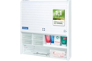 Weinberger - Armadietto per medicinali, per farmacie, deposito per medicinali, per medicinali, per medicinali, di pronto soccorso, chiusura di sicurezza per bambini, 06806