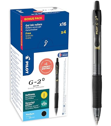 Pilot Greenpack G-2 Gel, 0,7 mm, blauw, 12 pennen en 12 vullingen, WLT556183