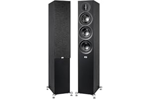 ELAC Altoparlante da pavimento Debut F5.3 – ideale per la riproduzione musicale tramite il tuo impianto stereo anche come parte di un sistema surround 5.1, suono leggendario, design elegante,