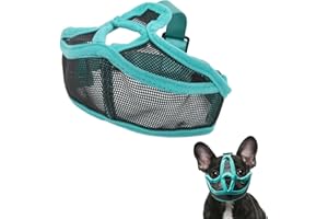 YNR Museruola per Bulldog Francese, Museruola Cane Bulldog Francese, Muso Corto Muso di Cane a Rete Regolabile Traspirante, Museruola per Cani Maschera, Cani di Piccola Taglia