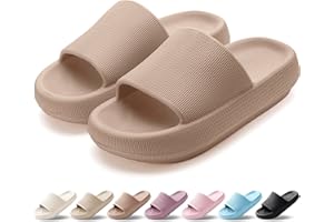 HEOAARG Claquettes Femme Chaussons Hommes Pantoufles de Nuage Léger Pantoufles de Douche Souplesse Sliders Soft Tongs Sandales pour Maison,Jardin,Plage,Piscine