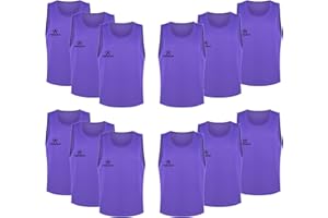 FIBOGOUP Pettorine per allenamento a squadre,Divise da allenamento per squadre di calcio e basket,gilet traspirante,Taglie multiple adatte per 115-180+,M-XL