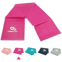 Coresteady Bande Élastique Fitness Musculation & Physiothérapie - Résistance Moyenne Avec Guide Offert