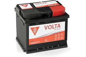 VOLTA BATERÍAS Batería De Coche 60Ah 480A EN Standard Volta L600D, bateria de automóvil de turismo, Plomo-Calcio, Batería 60Ah - Borne +Dcha - Medidas 242 x 175 x 190mm con 2 años de Garantía - Fabricación Europea