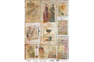 CADENCE ESPAÑA Papel de Arroz Cadence Postales Antiguas 30x41cm. Ref. 324