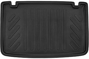 J&J AUTOMOTIVE | Tapis De Coffre sur Mesure pour Clio 4 2014-2019 Noir Antidérapant Bord Haut Toutes Saisons Adapté Animaux de Compagnie