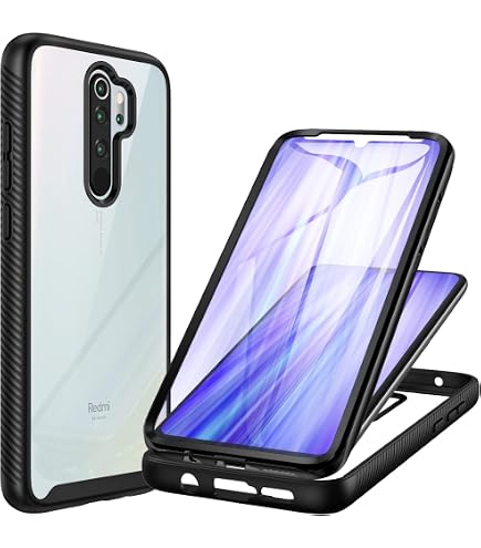 COMAKU Cover per Xiaomi Poco M7 Pro 5G, 360 Gradi Rugged Custodia Antiurto Case con Protezione Integrata dello Schermo, Rugged Doppia Bumper Trasparente Case Integrale Cover - Verde