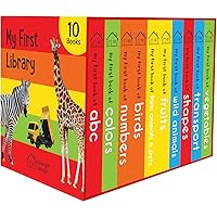 My First Library: Boxset of 10 Board Books for Kids